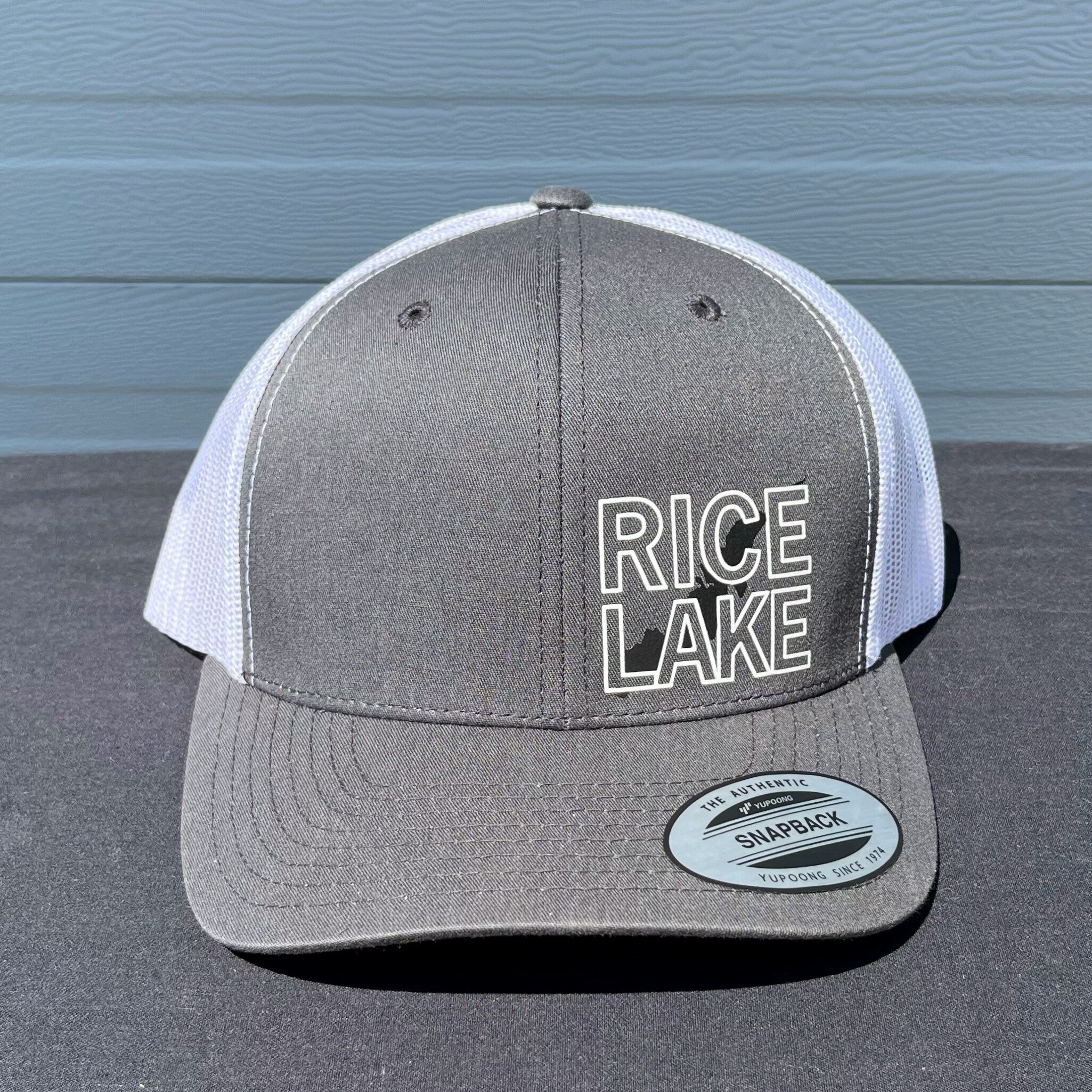 Iconic Rice Lake Retro Trucker Cap - Lake Shadow - Charcoal