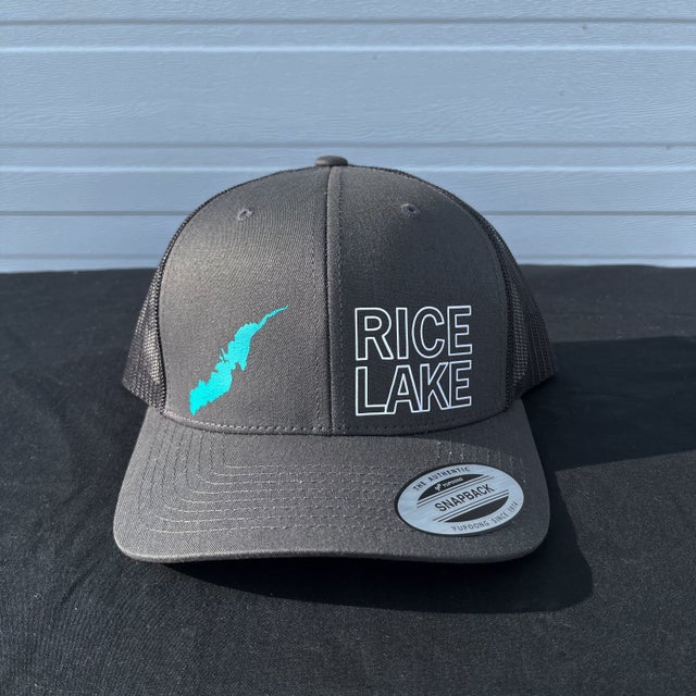 Iconic Rice Lake Retro Trucker Cap - Lake Shadow - Charcoal